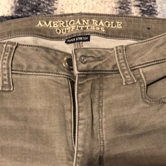 Grey American Eagle Jeggings - Picture 2 of 4